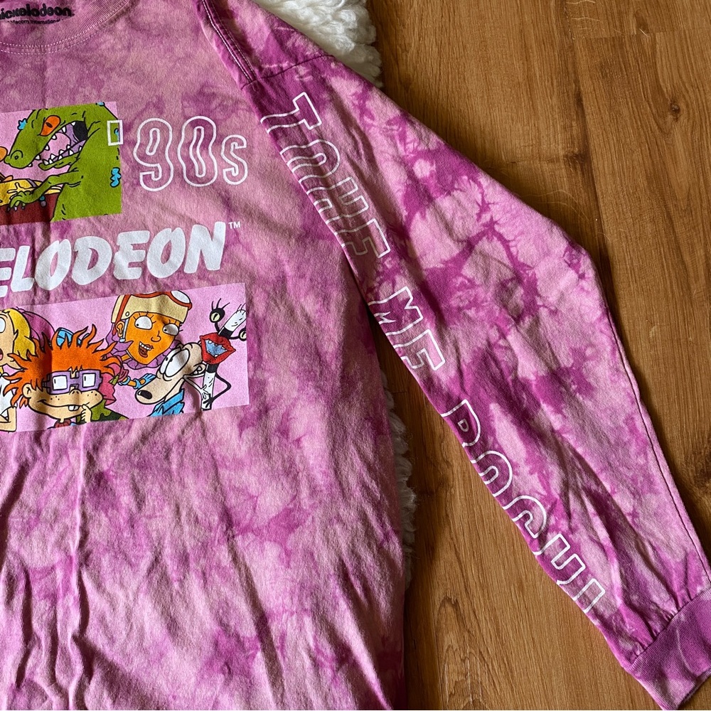 ❌SOLD❌ NICKELODEON RUGRATS TIE DYE LONG SLEEVE TOP - Picture 5 of 8